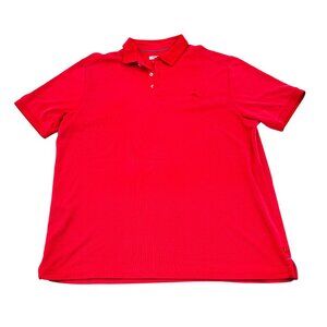 Tommy Bahama Island Zone Men's size XL Polo Shirt Red Short Sleeves‎ Modal